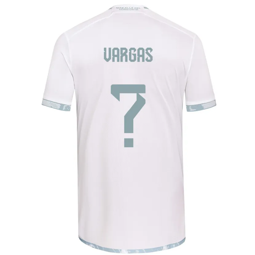 Danxen Heren Diego Vargas #0 Wit Grijs Uitshirt Uittenue 2024/25 T-Shirt