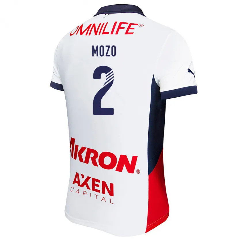 Danxen Heren Alan Mozo #2 Wit Rood Blauw Uitshirt Uittenue 2024/25 T-Shirt