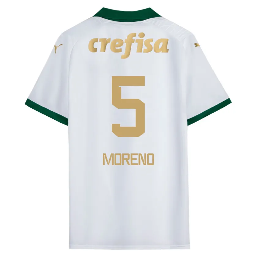 Danxen Heren Aníbal Moreno #5 Wit Groen Uitshirt Uittenue 2024/25 T-Shirt