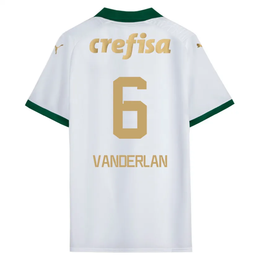 Danxen Heren Vanderlan #6 Wit Groen Uitshirt Uittenue 2024/25 T-Shirt