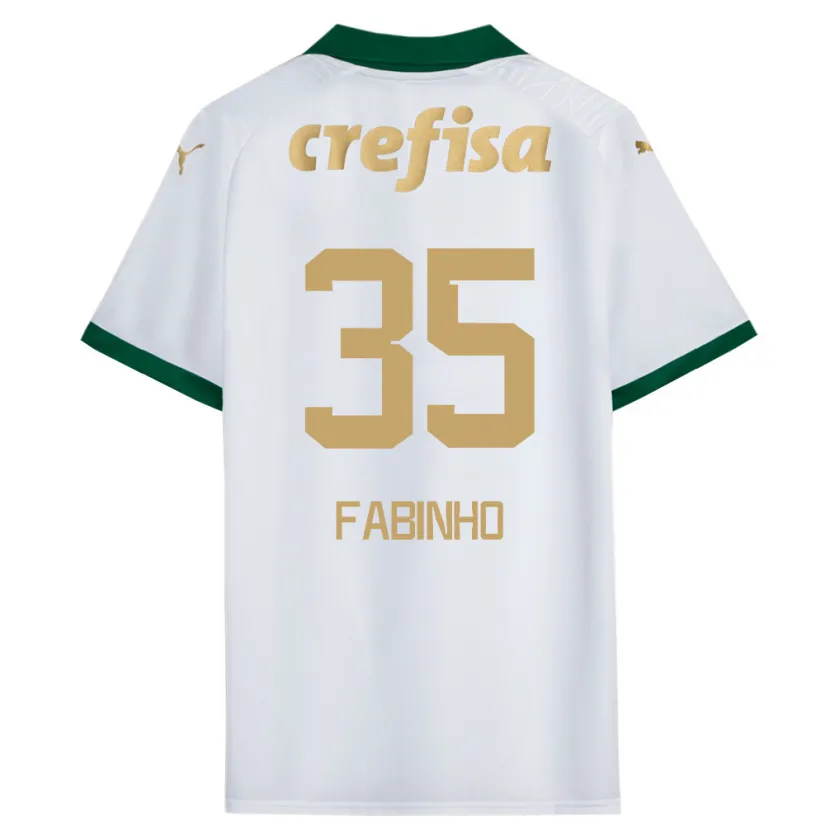 Danxen Heren Fabinho #35 Wit Groen Uitshirt Uittenue 2024/25 T-Shirt