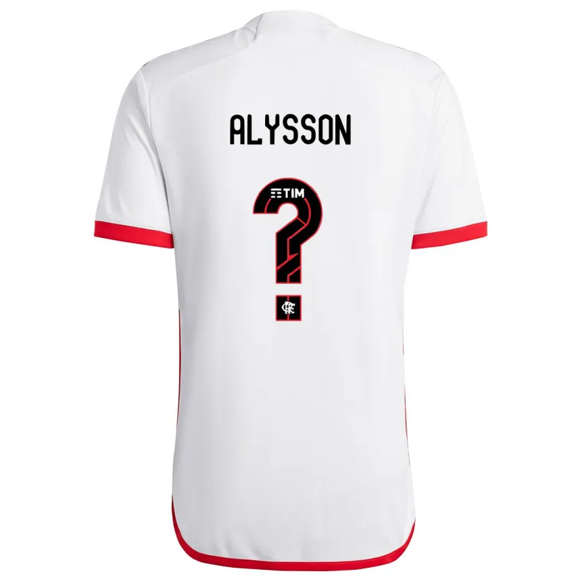 Danxen Heren Alysson #0 Wit Rood Uitshirt Uittenue 2024/25 T-Shirt