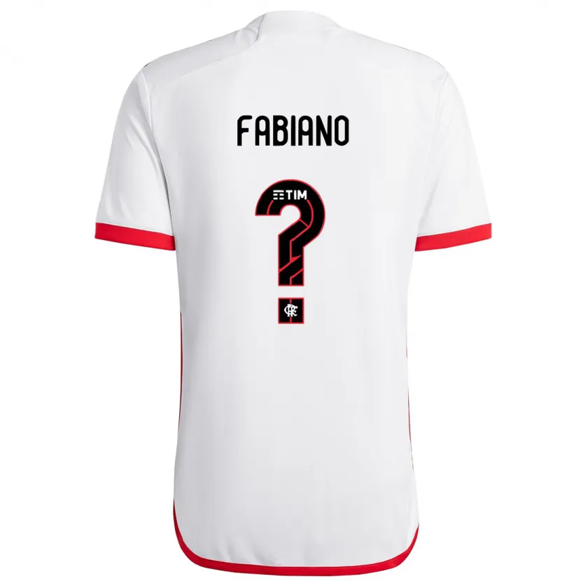 Danxen Heren Fabiano #0 Wit Rood Uitshirt Uittenue 2024/25 T-Shirt