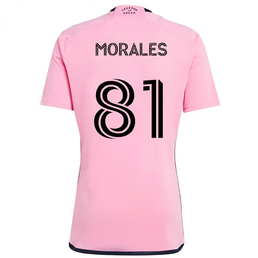 Danxen Dames Santiago Morales #81 Roze Thuisshirt Thuistenue 2024/25 T-Shirt