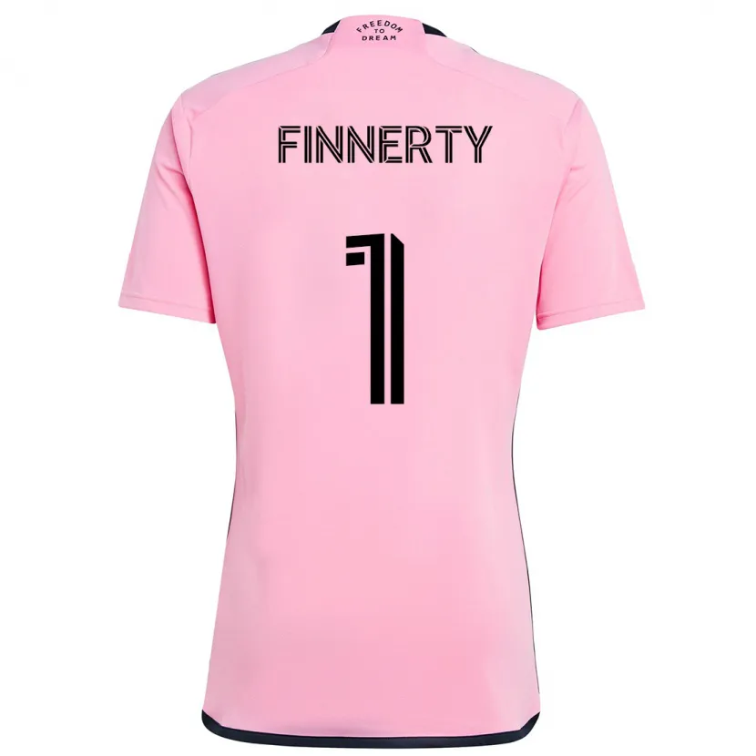 Danxen Dames Owen Finnerty #1 Roze Thuisshirt Thuistenue 2024/25 T-Shirt