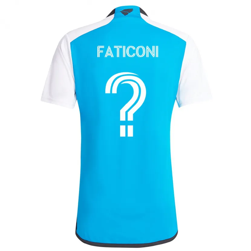 Danxen Dames Trey Faticoni #0 Blauw Wit Thuisshirt Thuistenue 2024/25 T-Shirt