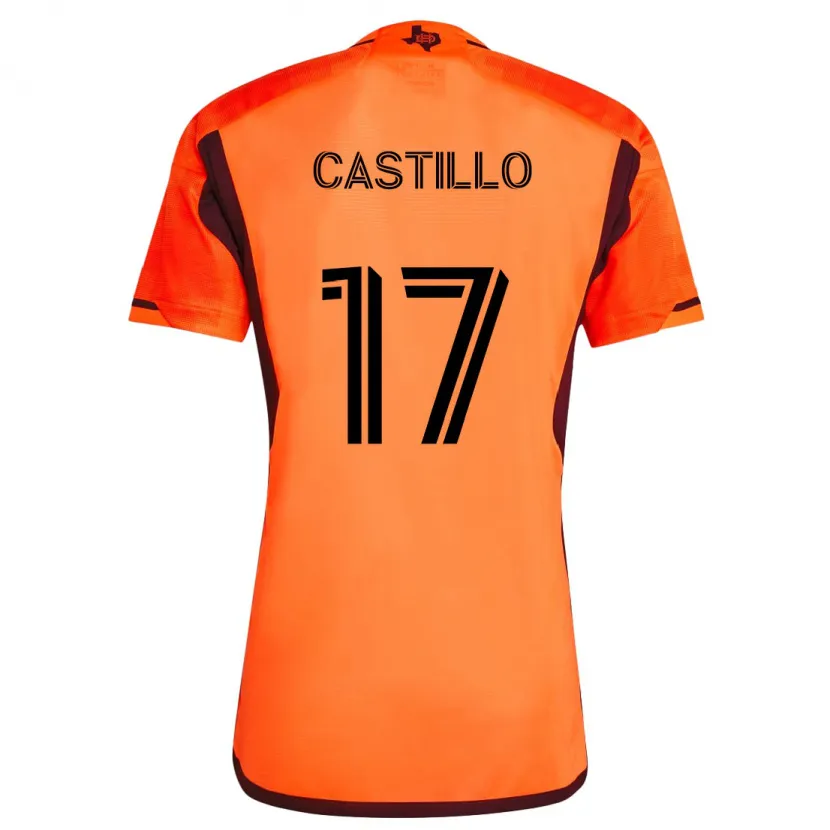 Danxen Dames Joyner Castillo #17 Oranje Zwart Thuisshirt Thuistenue 2024/25 T-Shirt