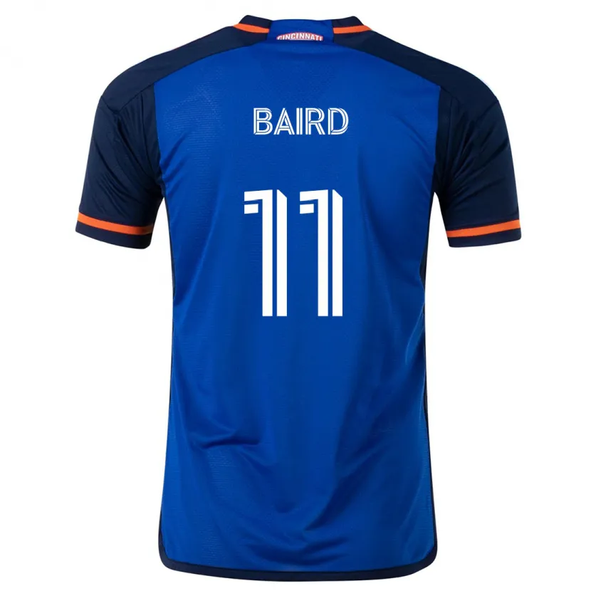 Danxen Dames Corey Baird #11 Blauw Wit Thuisshirt Thuistenue 2024/25 T-Shirt