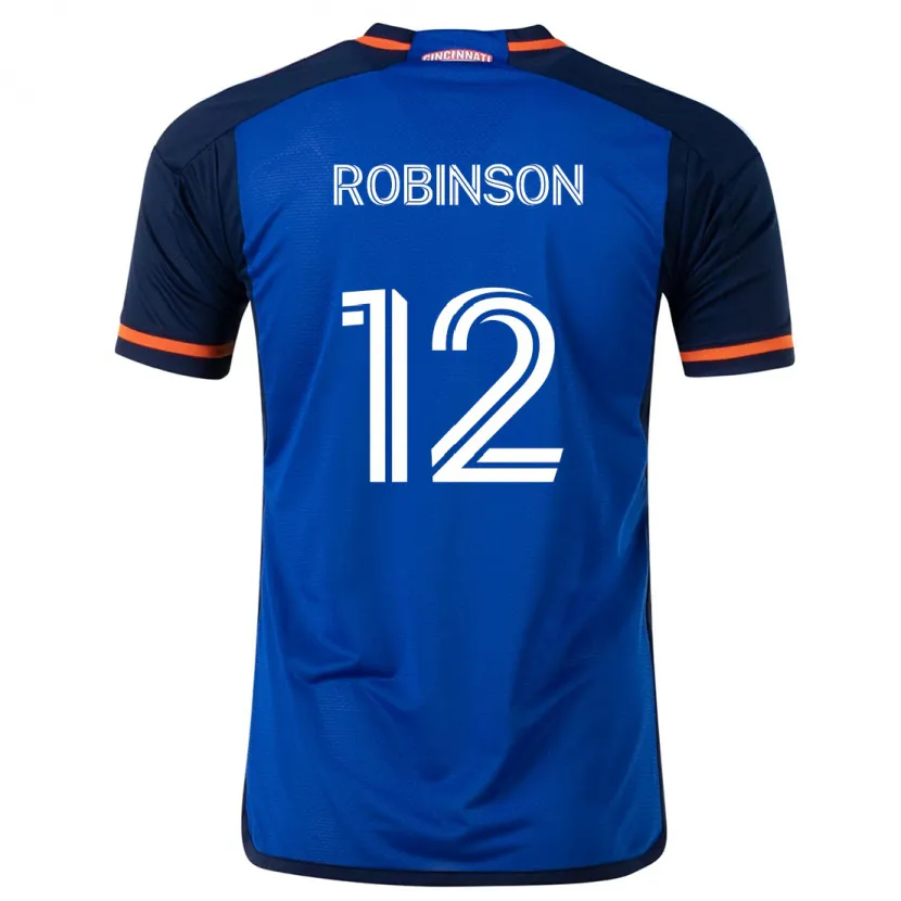 Danxen Dames Miles Robinson #12 Blauw Wit Thuisshirt Thuistenue 2024/25 T-Shirt