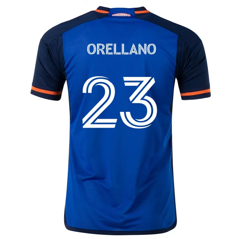 Danxen Dames Luca Orellano #23 Blauw Wit Thuisshirt Thuistenue 2024/25 T-Shirt