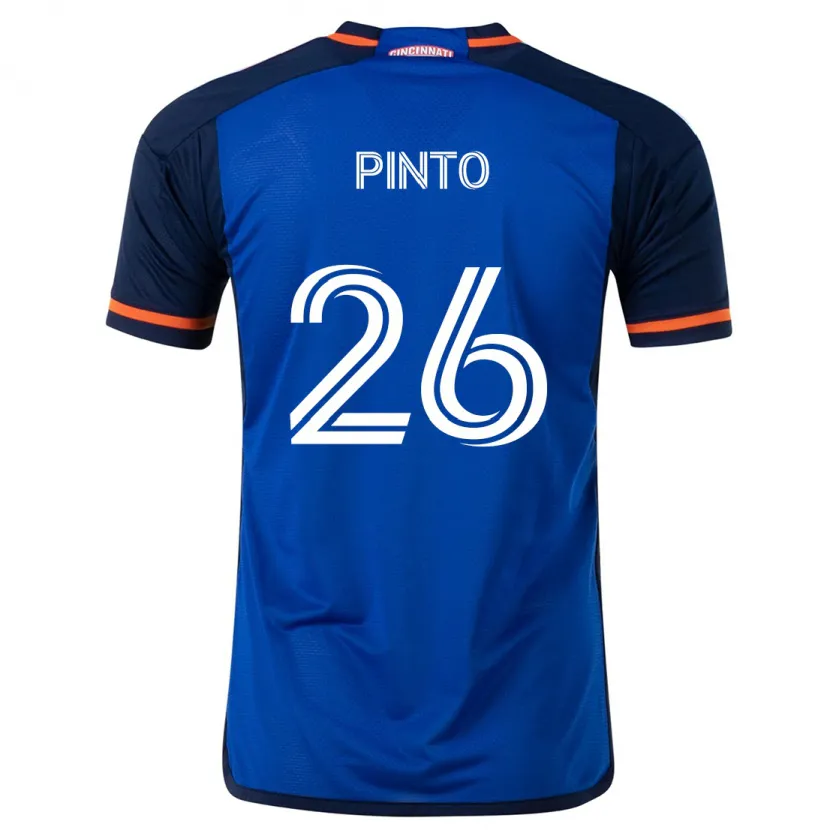 Danxen Dames Malik Pinto #26 Blauw Wit Thuisshirt Thuistenue 2024/25 T-Shirt