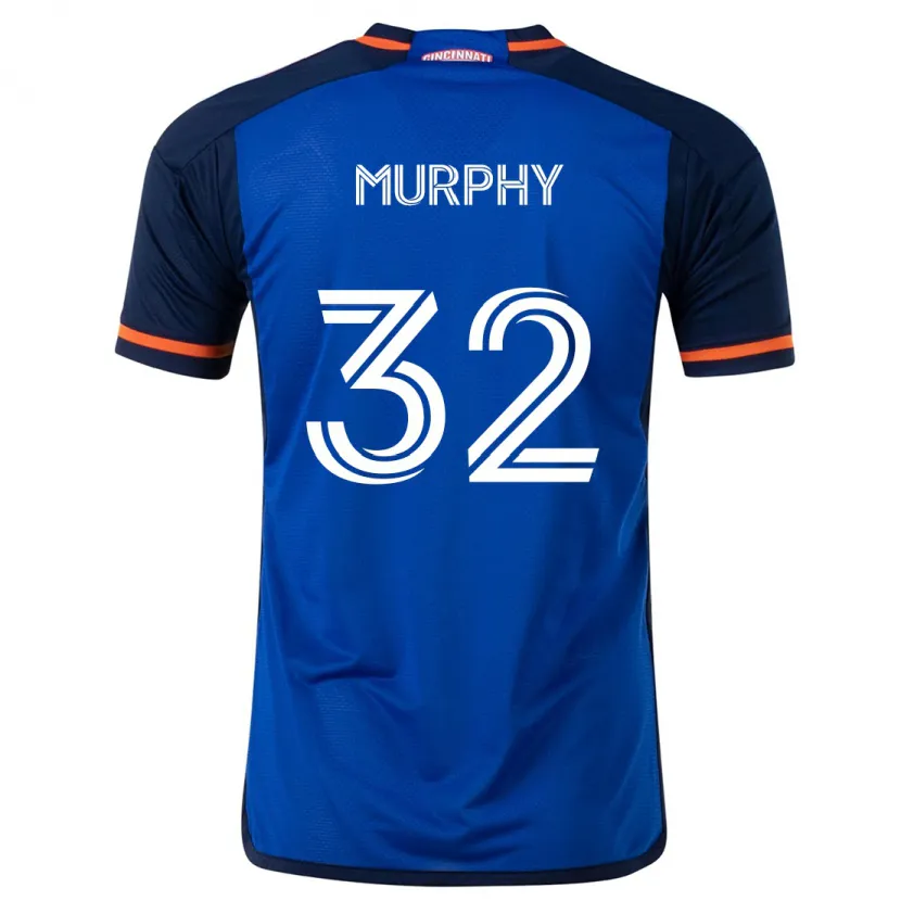 Danxen Dames Ian Murphy #32 Blauw Wit Thuisshirt Thuistenue 2024/25 T-Shirt