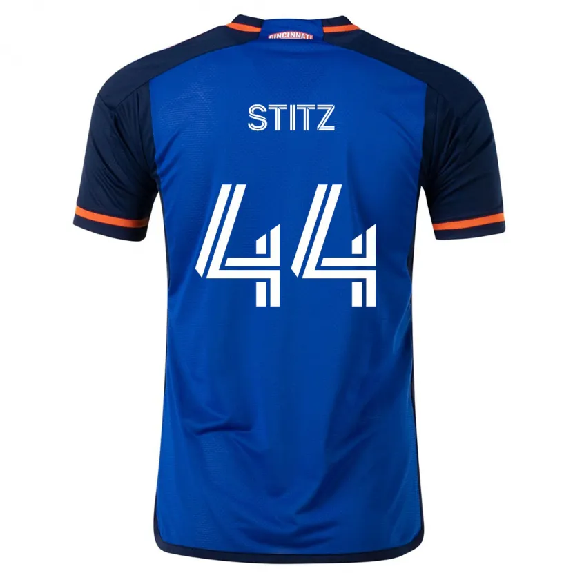 Danxen Dames Ben Stitz #44 Blauw Wit Thuisshirt Thuistenue 2024/25 T-Shirt