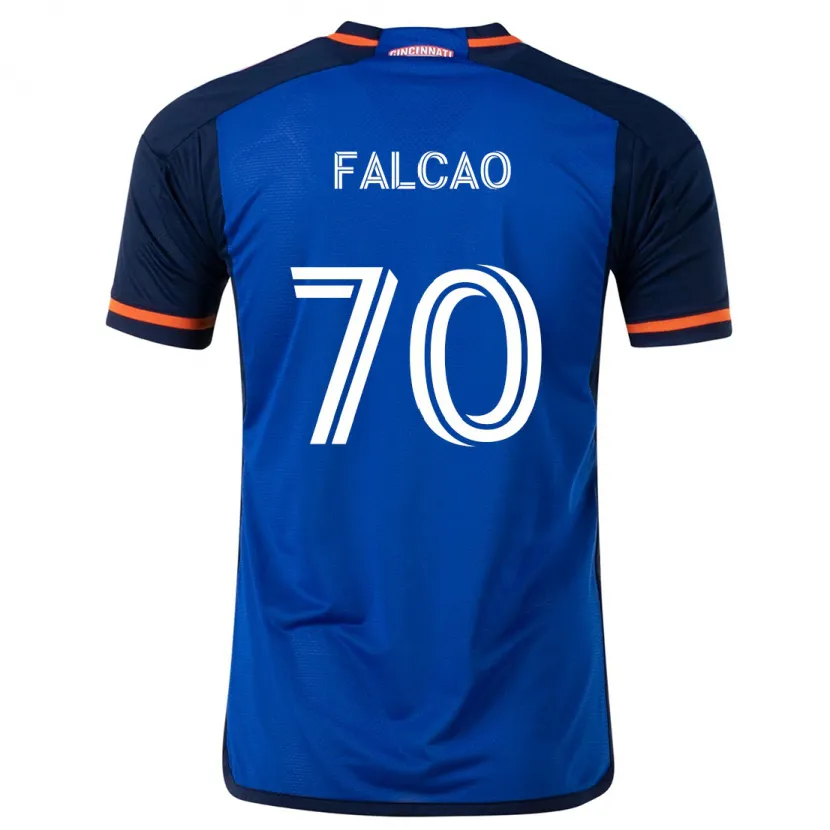 Danxen Dames Kiano Falcao #70 Blauw Wit Thuisshirt Thuistenue 2024/25 T-Shirt