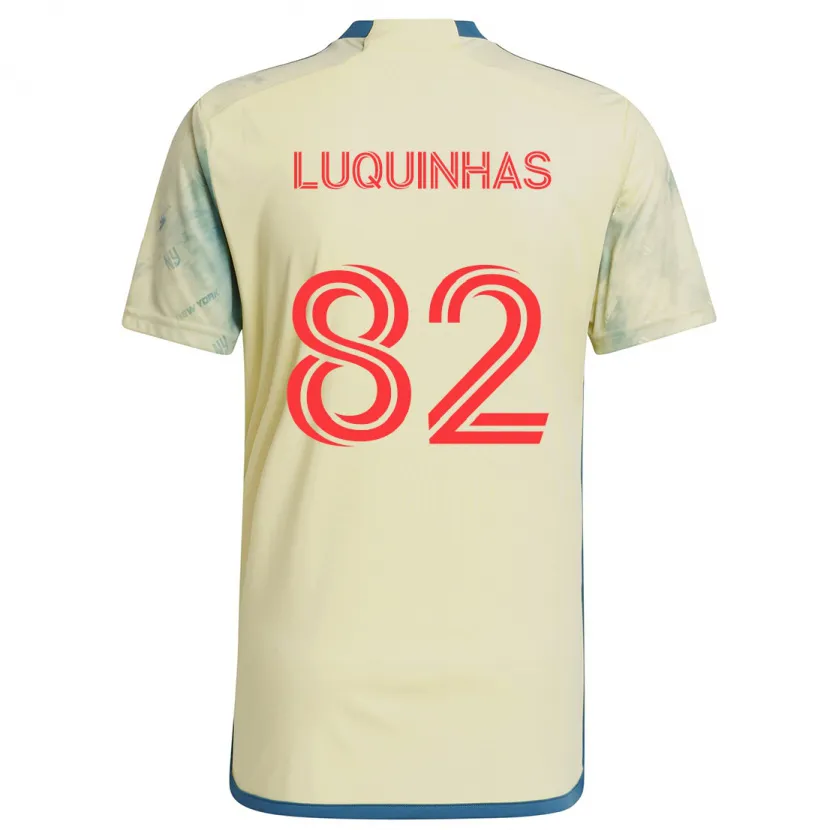 Danxen Dames Luquinhas #82 Geel Rood Blauw Thuisshirt Thuistenue 2024/25 T-Shirt