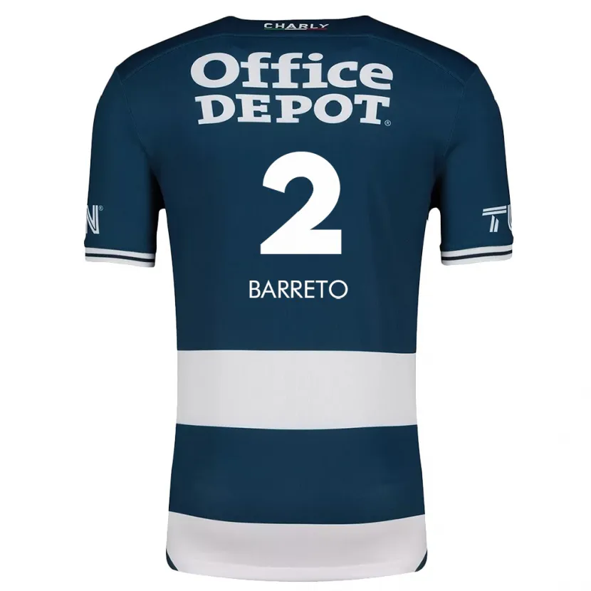 Danxen Dames Sergio Barreto #2 Blauw Wit Thuisshirt Thuistenue 2024/25 T-Shirt