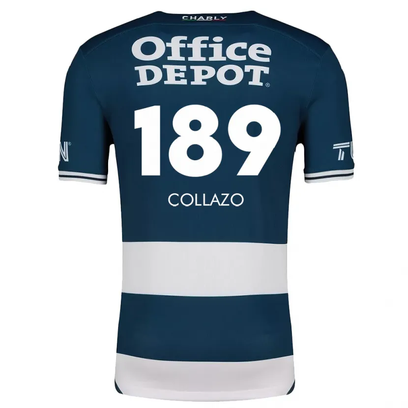 Danxen Dames David Collazo #189 Blauw Wit Thuisshirt Thuistenue 2024/25 T-Shirt