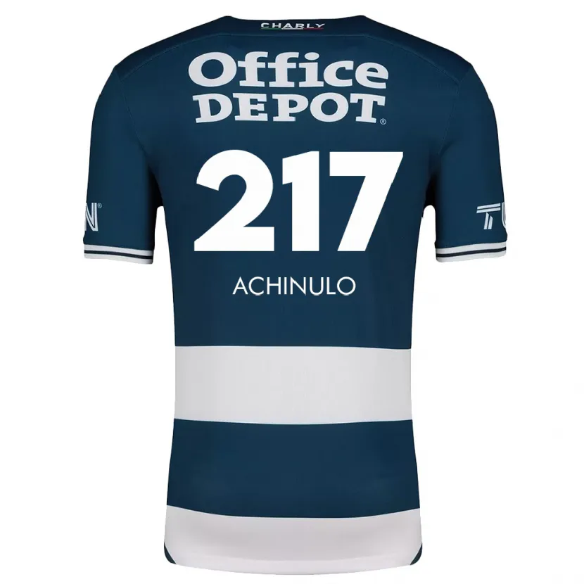 Danxen Dames Princewill Achinulo #217 Blauw Wit Thuisshirt Thuistenue 2024/25 T-Shirt