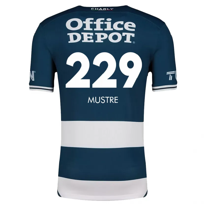 Danxen Dames Eduardo Mustre #229 Blauw Wit Thuisshirt Thuistenue 2024/25 T-Shirt