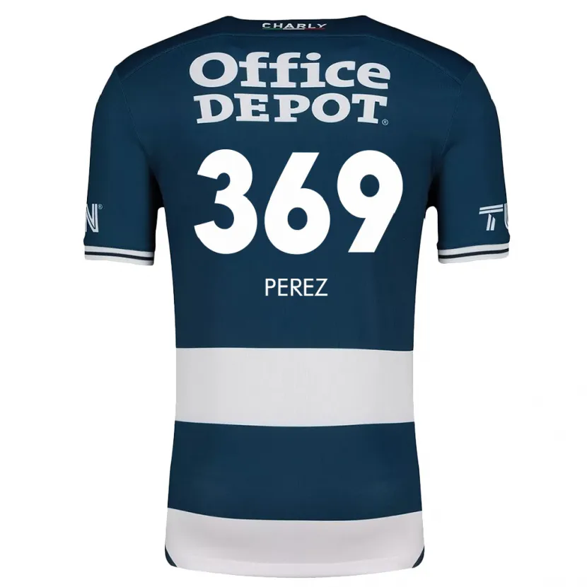 Danxen Dames Santiago Pérez #369 Blauw Wit Thuisshirt Thuistenue 2024/25 T-Shirt