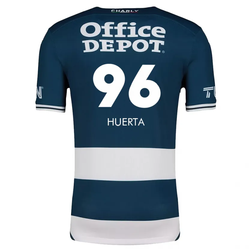 Danxen Dames Edwin Huerta #96 Blauw Wit Thuisshirt Thuistenue 2024/25 T-Shirt