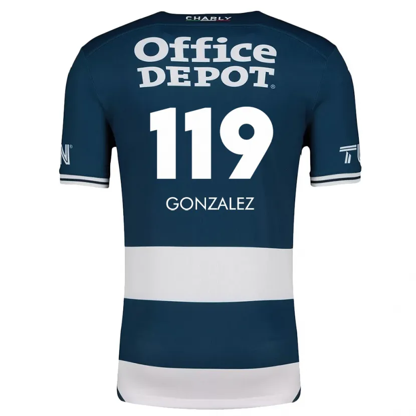 Danxen Dames Juan González #119 Blauw Wit Thuisshirt Thuistenue 2024/25 T-Shirt