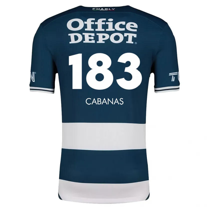 Danxen Dames Mauricio Cabañas #183 Blauw Wit Thuisshirt Thuistenue 2024/25 T-Shirt