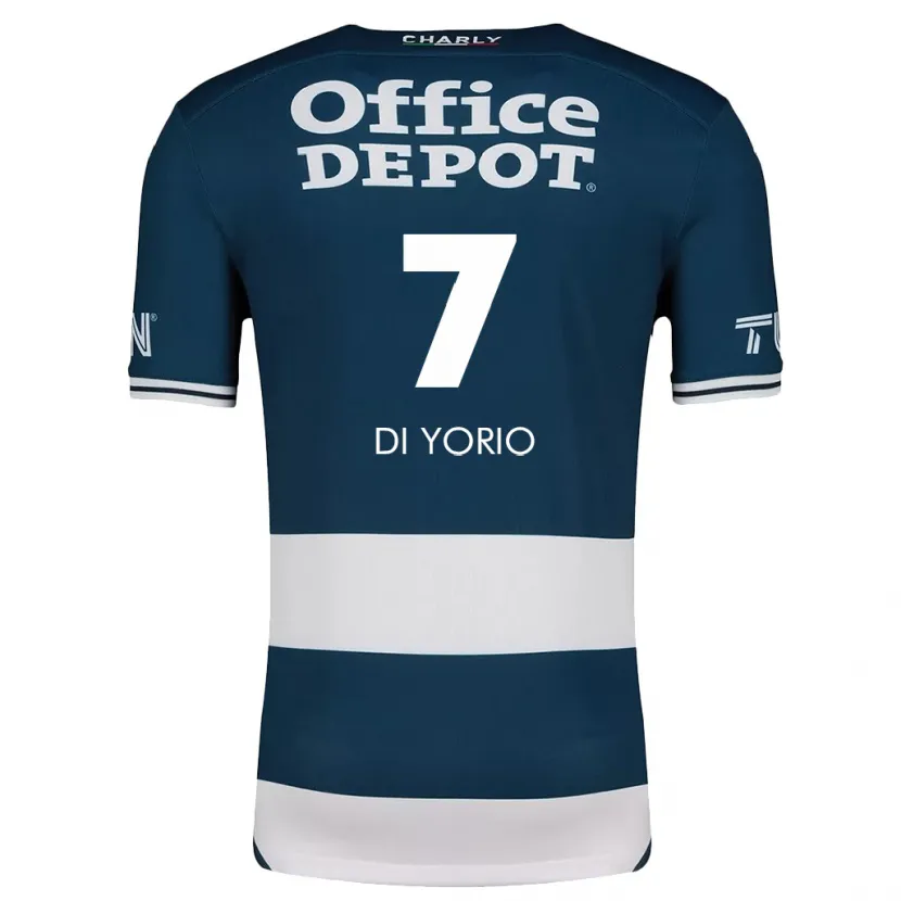 Danxen Dames Lucas Di Yorio #7 Blauw Wit Thuisshirt Thuistenue 2024/25 T-Shirt