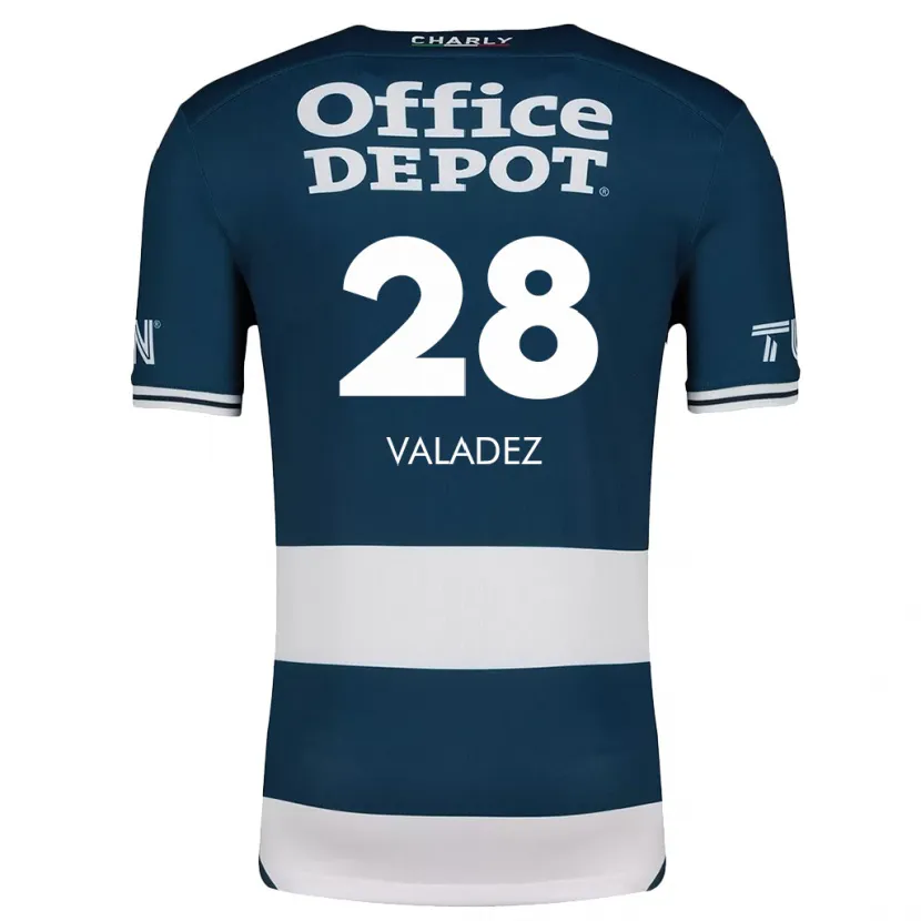 Danxen Dames Julia Valadez #28 Blauw Wit Thuisshirt Thuistenue 2024/25 T-Shirt