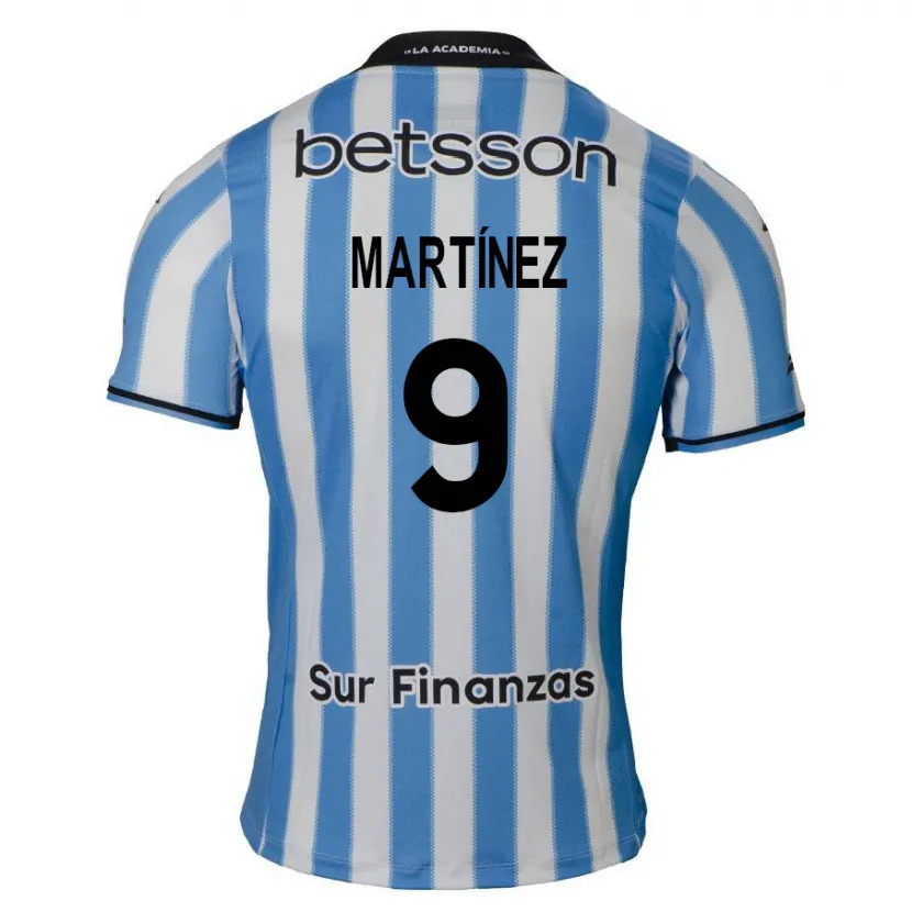 Danxen Dames Adrián Martínez #9 Blauw Wit Zwart Thuisshirt Thuistenue 2024/25 T-Shirt