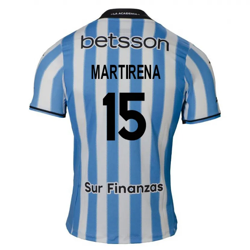 Danxen Dames Gastón Martirena #15 Blauw Wit Zwart Thuisshirt Thuistenue 2024/25 T-Shirt