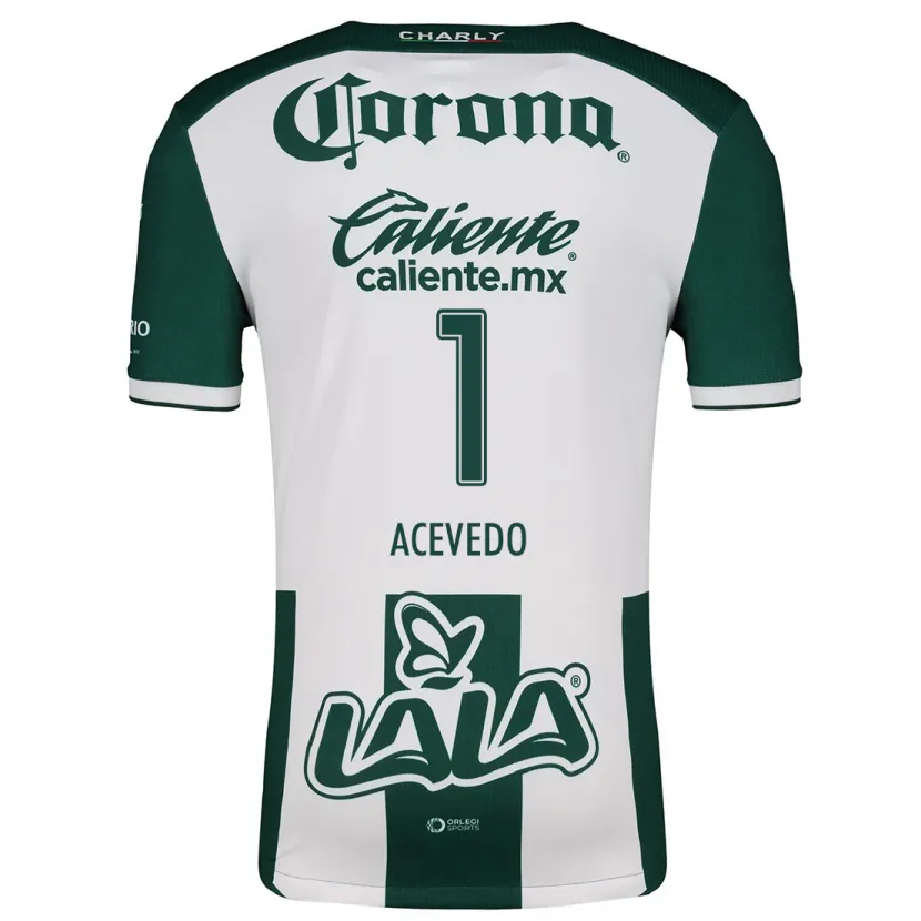 Danxen Dames Carlos Acevedo #1 Groen Wit Thuisshirt Thuistenue 2024/25 T-Shirt