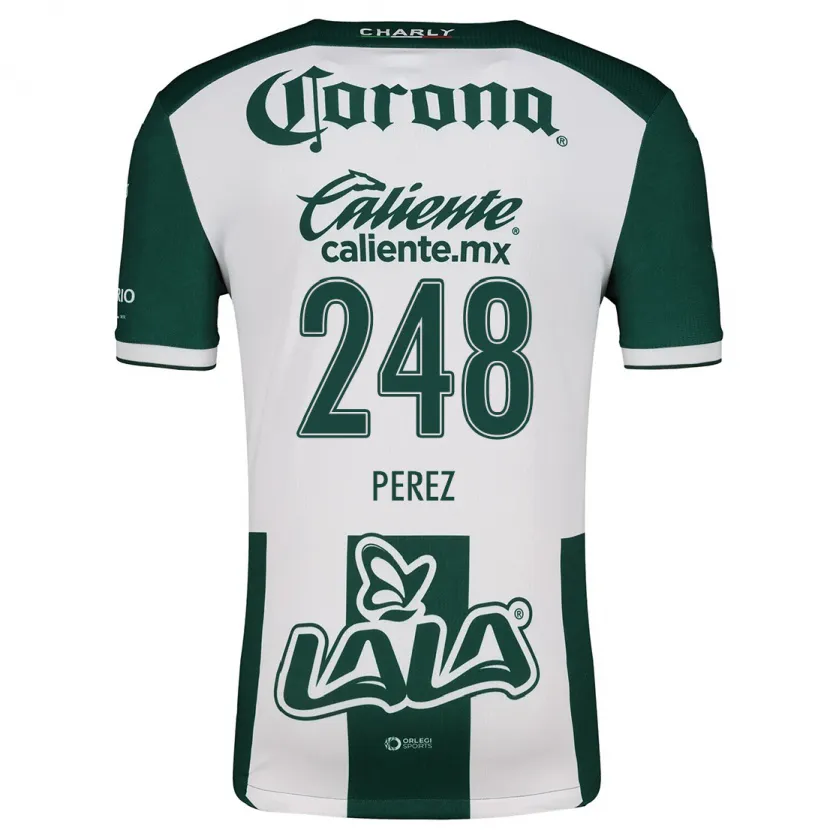 Danxen Dames Jonathan Pérez #248 Groen Wit Thuisshirt Thuistenue 2024/25 T-Shirt