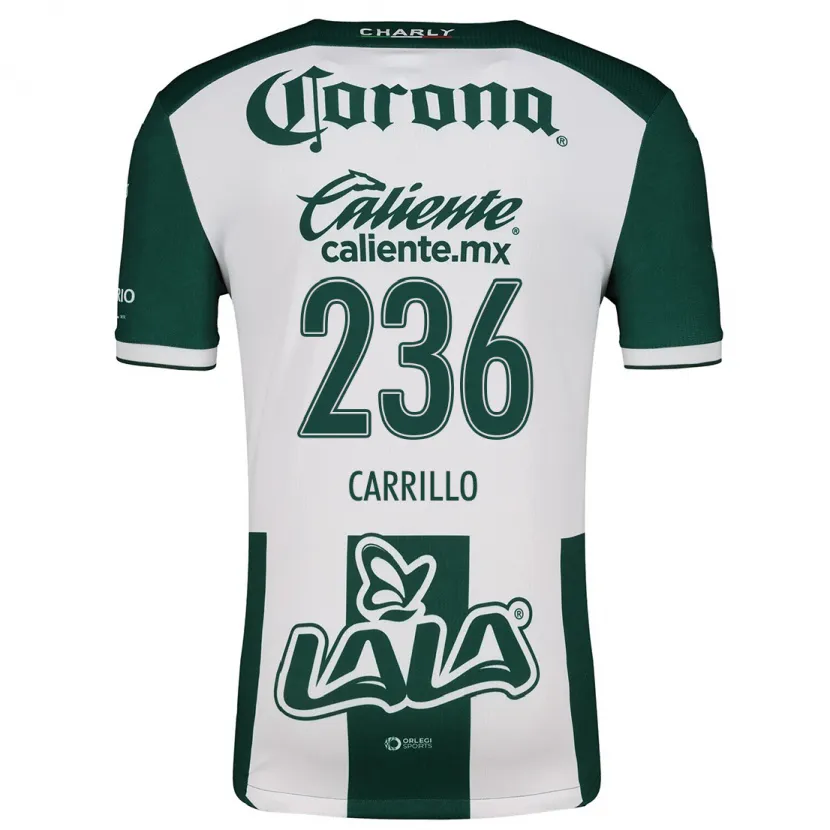 Danxen Dames Fernando Carrillo #236 Groen Wit Thuisshirt Thuistenue 2024/25 T-Shirt