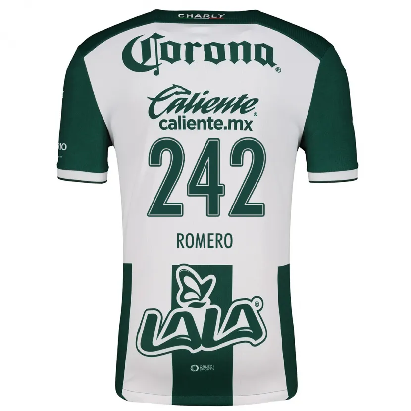 Danxen Dames Ángel Romero #242 Groen Wit Thuisshirt Thuistenue 2024/25 T-Shirt