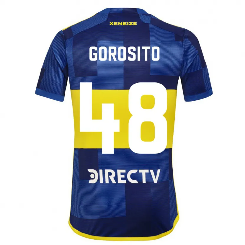 Danxen Dames Dylan Gorosito #48 Blauw Geel Thuisshirt Thuistenue 2024/25 T-Shirt