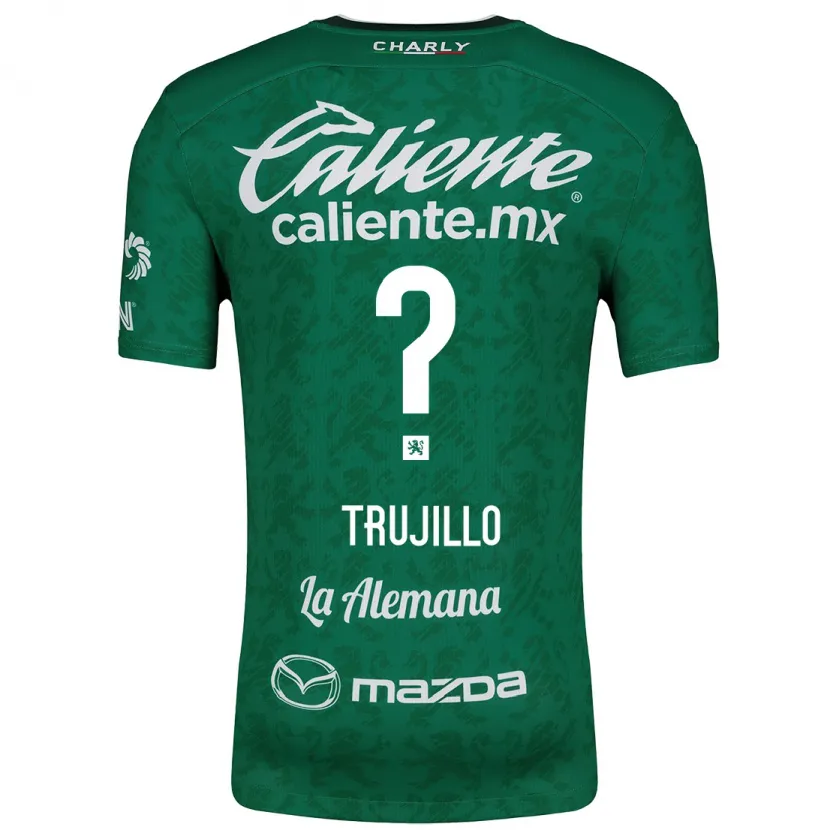 Danxen Dames Diego Trujillo #0 Groen Wit Thuisshirt Thuistenue 2024/25 T-Shirt