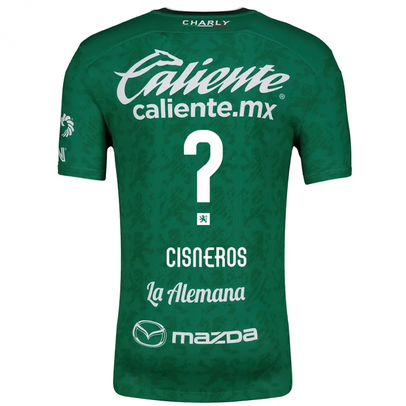 Danxen Dames Santiago Cisneros #0 Groen Wit Thuisshirt Thuistenue 2024/25 T-Shirt