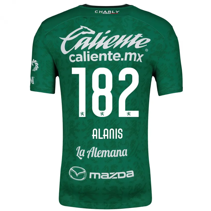 Danxen Dames Alejandro Alanís #182 Groen Wit Thuisshirt Thuistenue 2024/25 T-Shirt