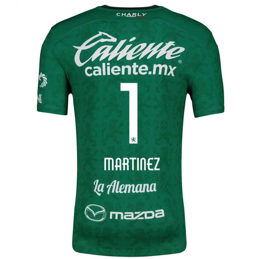 Danxen Dames Angeles Martínez #1 Groen Wit Thuisshirt Thuistenue 2024/25 T-Shirt