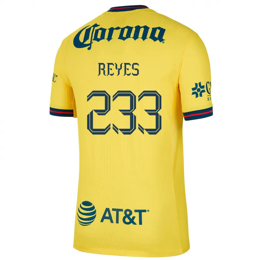 Danxen Dames Andrés Reyes #233 Geel Blauw Thuisshirt Thuistenue 2024/25 T-Shirt