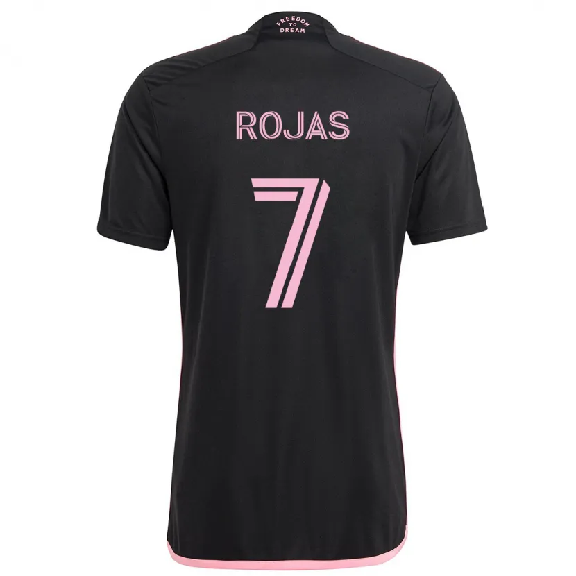 Danxen Dames Matías Rojas #7 Zwart Uitshirt Uittenue 2024/25 T-Shirt