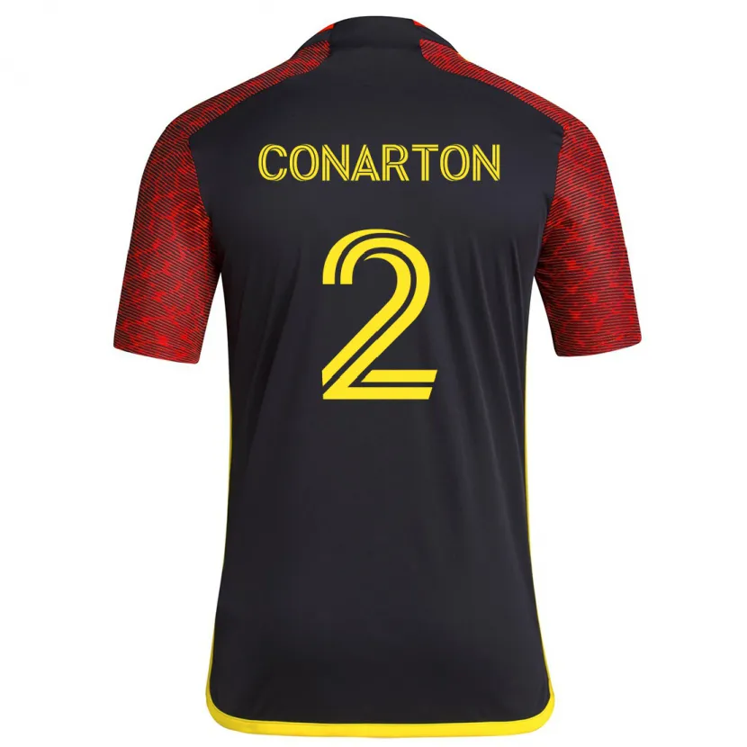 Danxen Dames Alyssa Conarton #2 Rood Zwart Uitshirt Uittenue 2024/25 T-Shirt