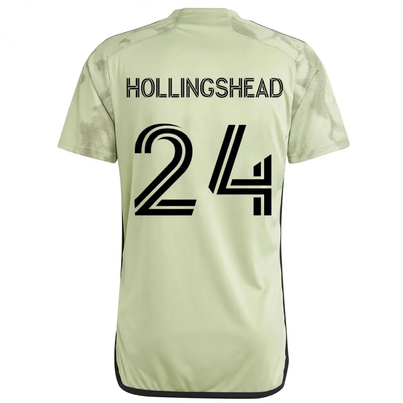 Danxen Dames Ryan Hollingshead #24 Licht Groen Uitshirt Uittenue 2024/25 T-Shirt