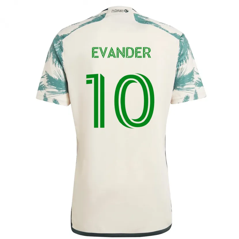 Danxen Dames Evander #10 Beigebruin Uitshirt Uittenue 2024/25 T-Shirt