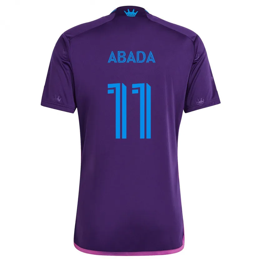 Danxen Dames Liel Abada #11 Paarsblauw Uitshirt Uittenue 2024/25 T-Shirt