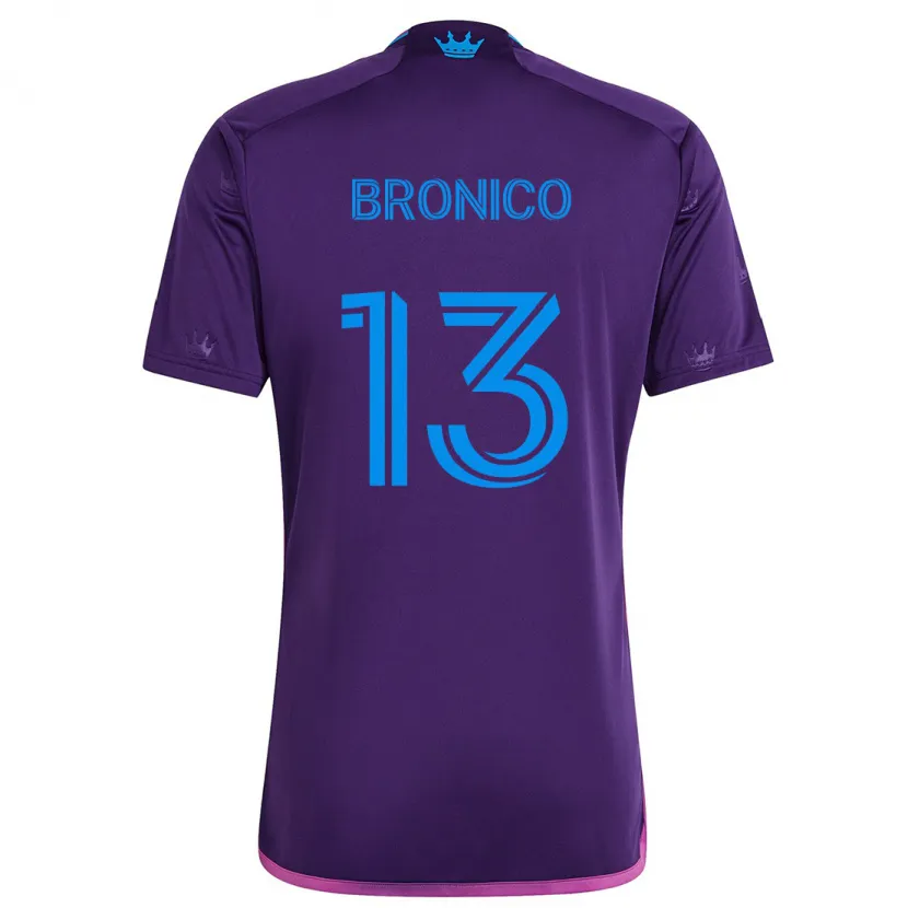 Danxen Dames Brandt Bronico #13 Paarsblauw Uitshirt Uittenue 2024/25 T-Shirt