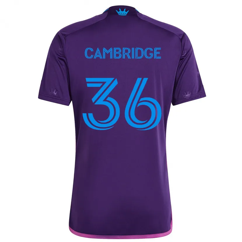 Danxen Dames Brandon Cambridge #36 Paarsblauw Uitshirt Uittenue 2024/25 T-Shirt