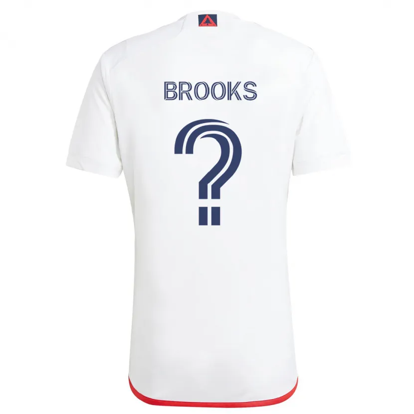 Danxen Dames Brian Brooks #0 Wit Rood Uitshirt Uittenue 2024/25 T-Shirt