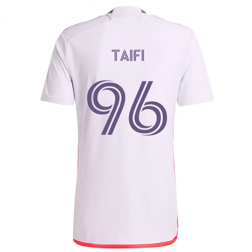 Danxen Dames Zakaria Taifi #96 Wit Rood Paars Uitshirt Uittenue 2024/25 T-Shirt